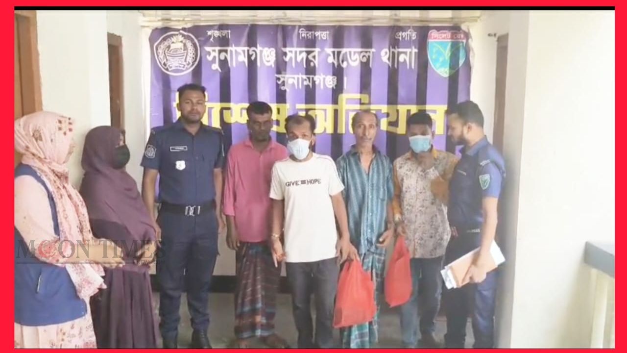 সুনামগঞ্জে অর্ধকোটি টাকার চুরির ঘটনায় পাঁচজন আটক