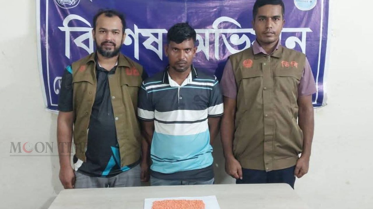 আশুলিয়া থেকে ১ হাজার ৩শ’ পিস ইয়াবাসহ এক মাদক ব্যবসায়ী গ্রেপ্তার